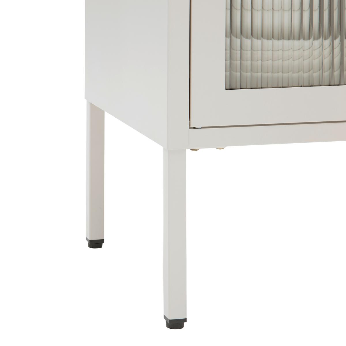 Vitrine Floyd Beige/Transparent - Transparent/Beige, MODERN, Glas/Metall (60/145/35cm) - Mömax