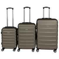 ZESTAW WALIZEK PODRÓŻNYCH AH-18702 - szampanowy, Konventionell, tworzywo sztuczne/metal - Novel