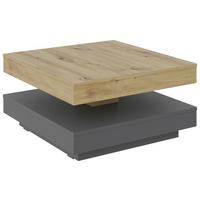STOLIK KAWOWY SALLY -EXKLUSIV- - antracytowy/czarny, Design, materiał drewnopochodny/tworzywo sztuczne (70/70/34cm) - Xora