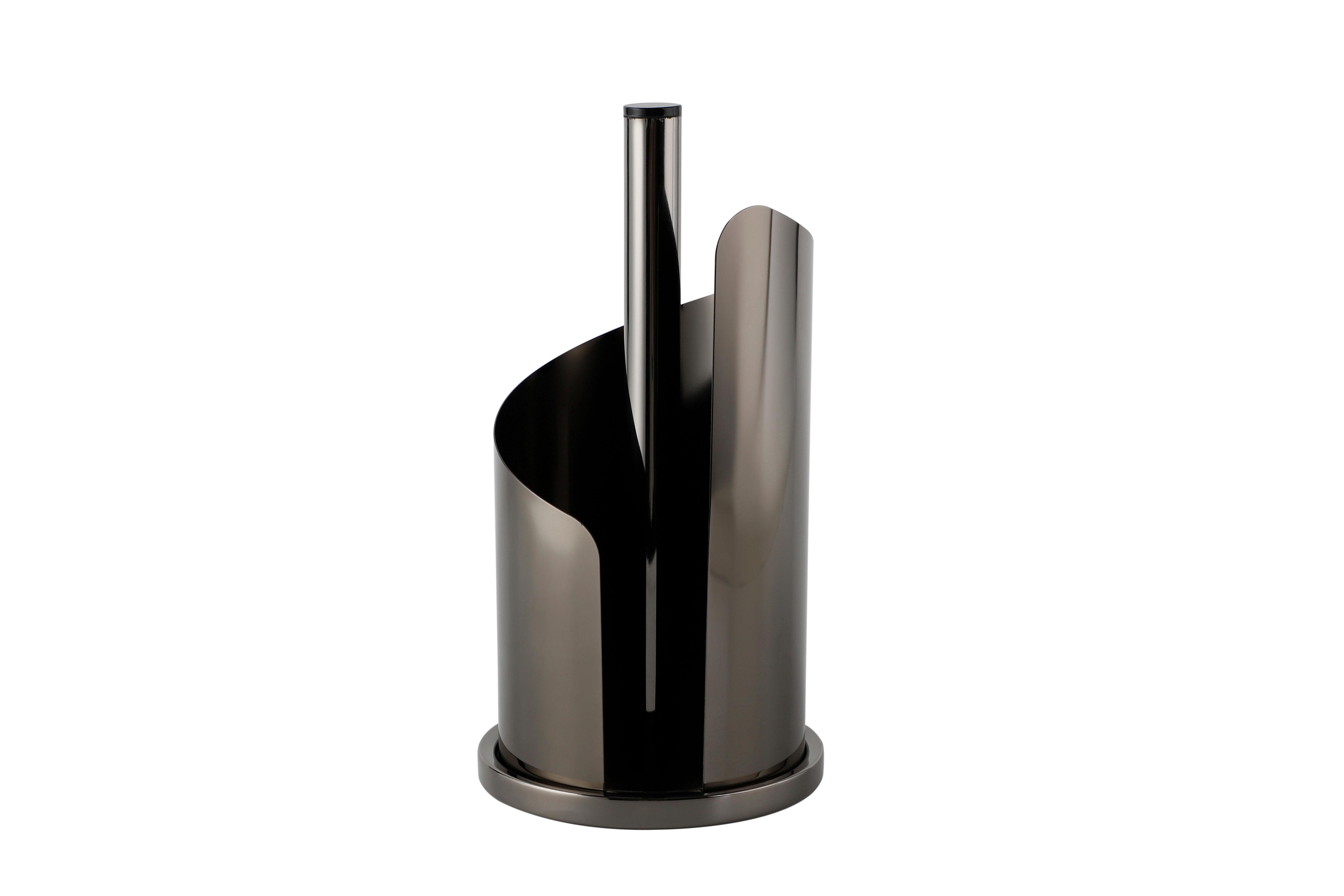 Suport rolă bucătărie - negru, Basics, metal (15,5/33cm) - Echtwerk