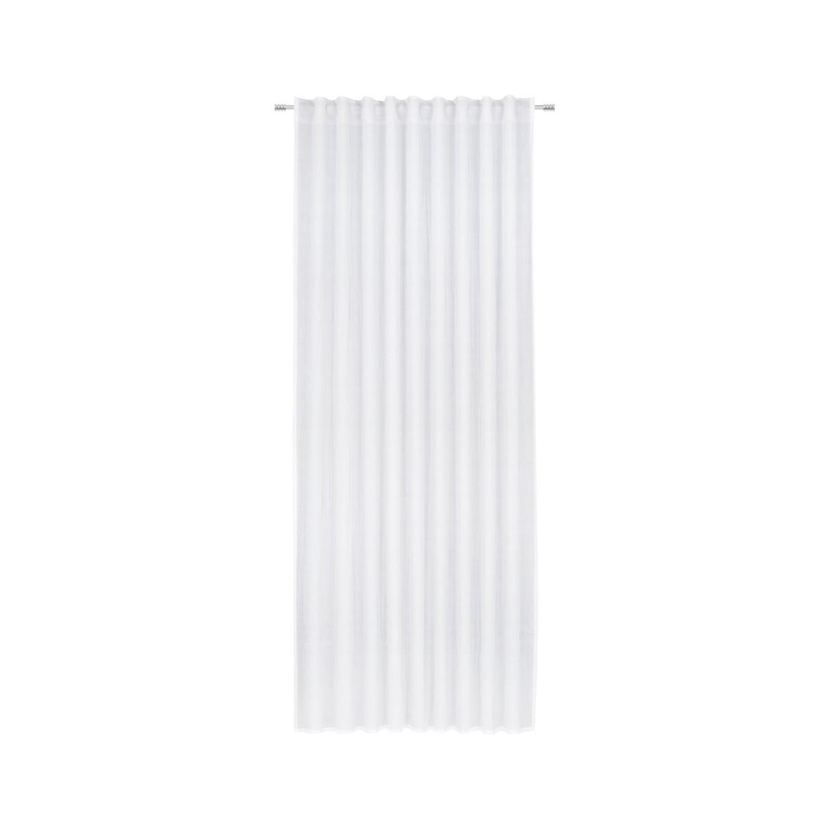Končana Zavesa Ramona - bela, Moderno, tekstil (135/245cm) - Modern Living