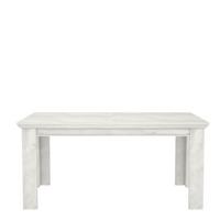 Raztegljiva Miza Kashmir, Bela - bela, Konvencionalno, leseni material (160-206,7/75/90cm) - Premium Living