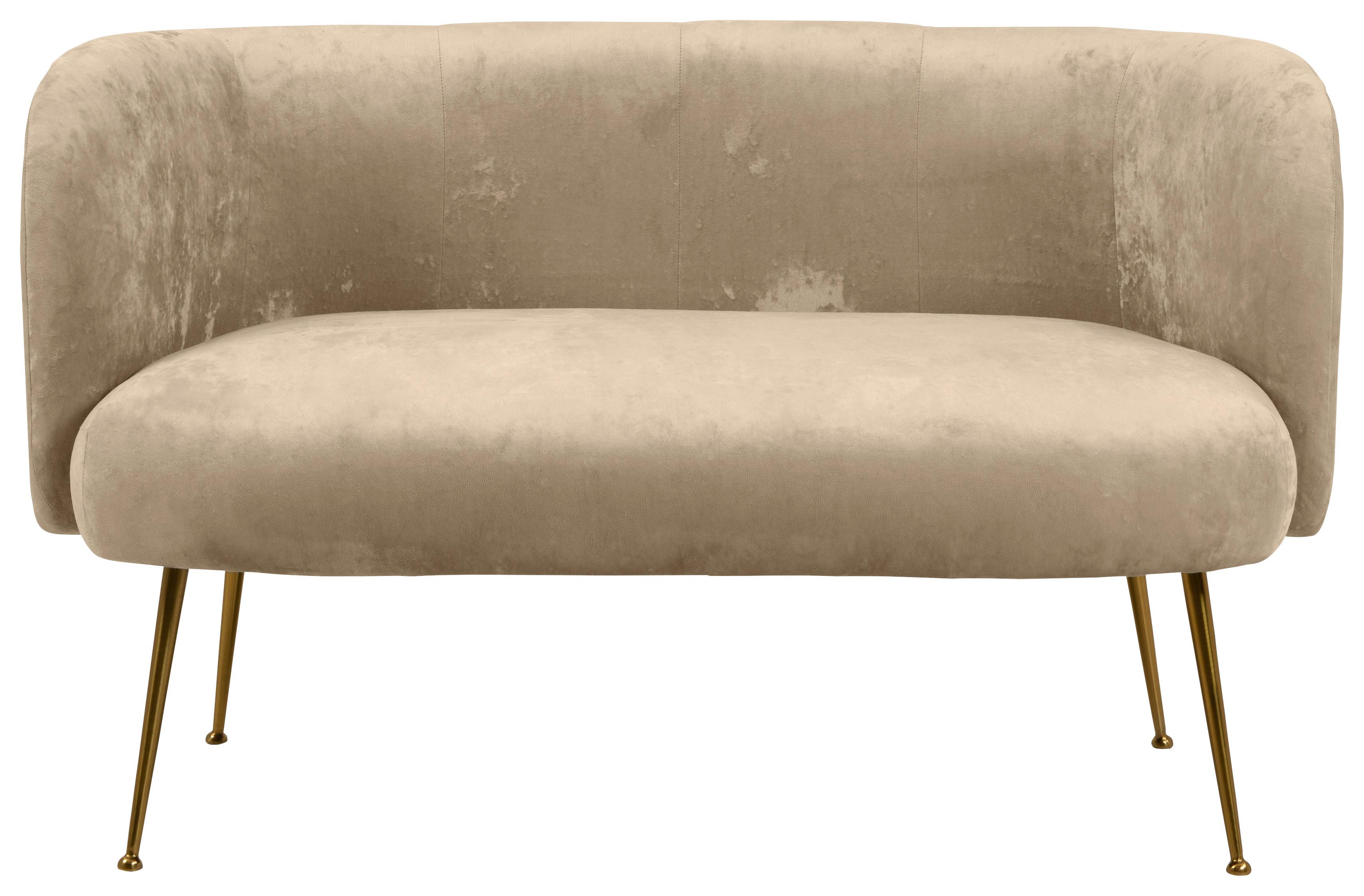 Dvosjed Cloe - bež, Konvencionalno, tekstil (126/77/70cm) - Modern Living