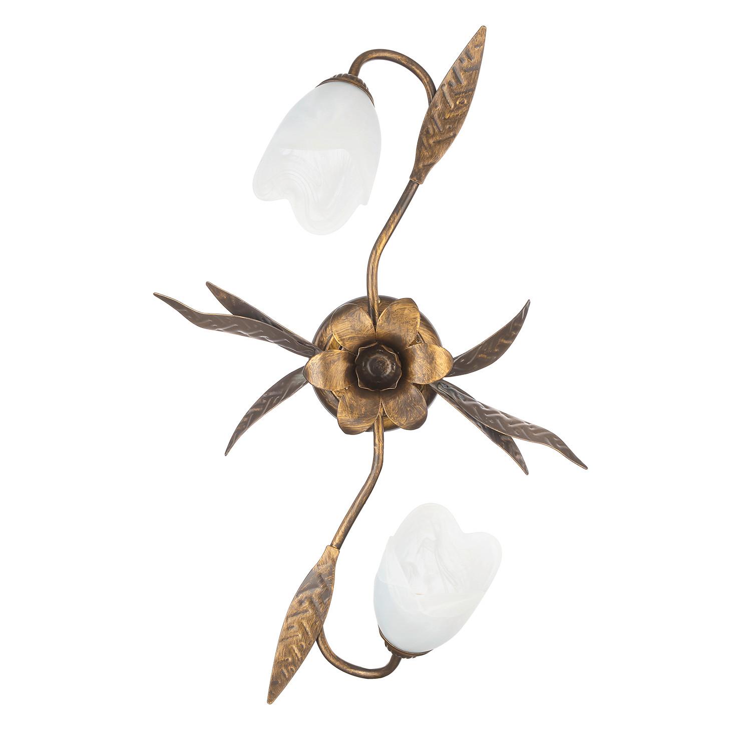 Deckenleuchte Sonia Bronzefarben max. 6 Watt - Bronzefarben, KONVENTIONELL, Glas/Metall (55/40/18cm)