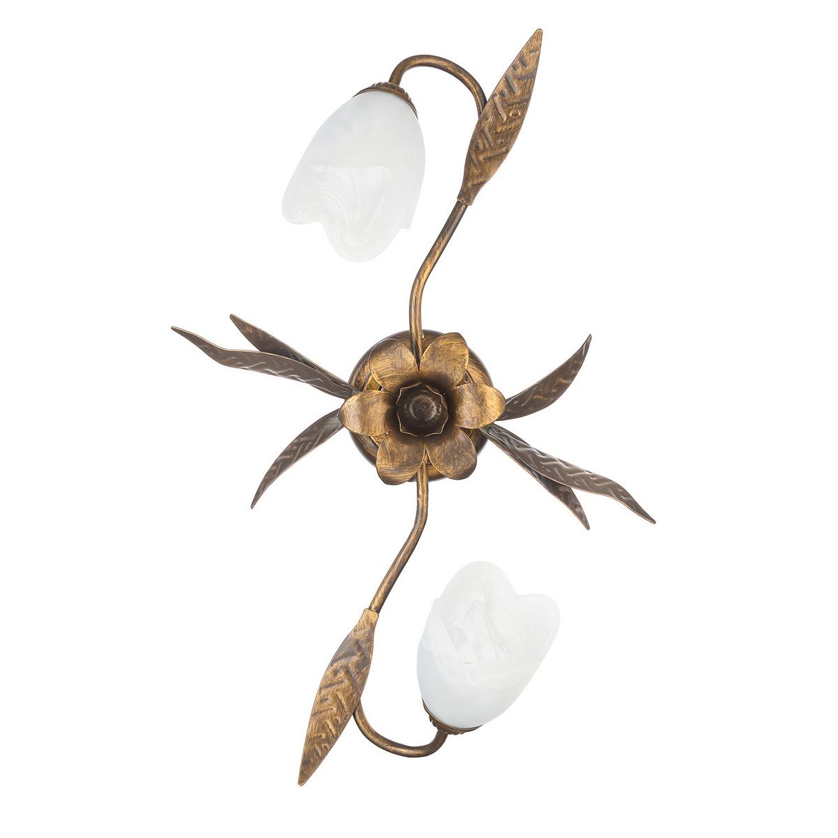 Deckenleuchte Sonia Bronzefarben max. 6 Watt - Bronzefarben, KONVENTIONELL, Glas/Metall (55/40/18cm)