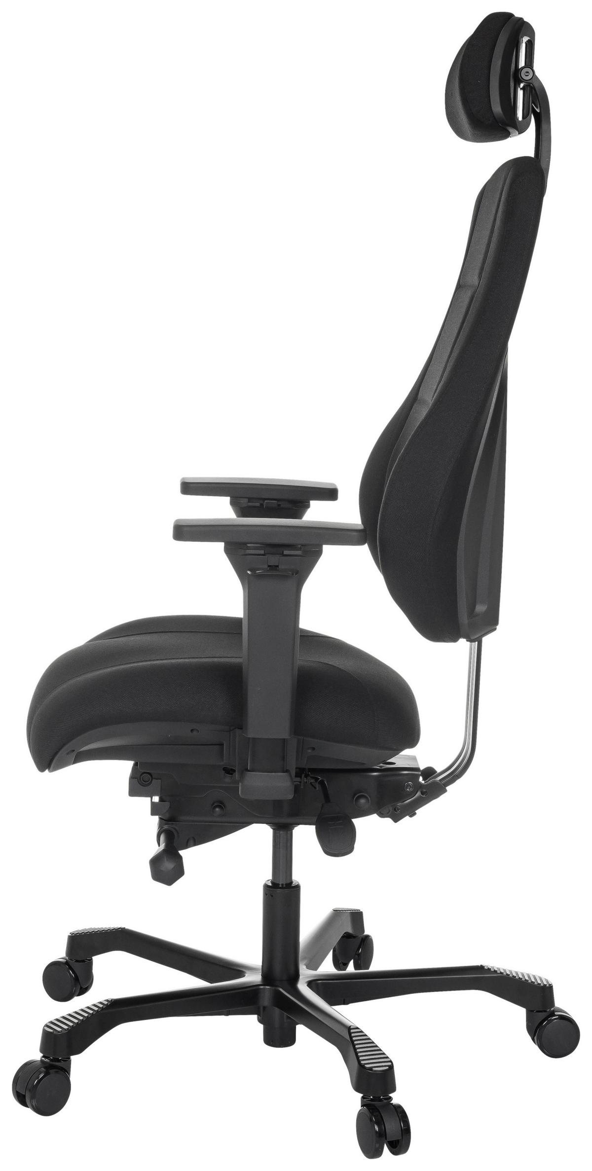 Drehstuhl 24 Hours Basic Schwarz - Schwarz, MODERN, Kunststoff/Textil (68/109 - 151/70cm) - MID.YOU