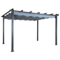 PERGOLA LAZIO - Grau, KONVENTIONELL, Textil (395/245/295cm) - Gardenson