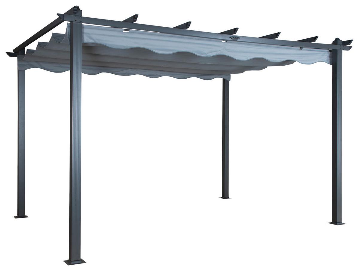 PERGOLA LAZIO - Grau, KONVENTIONELL, Textil (395/245/295cm) - Gardenson