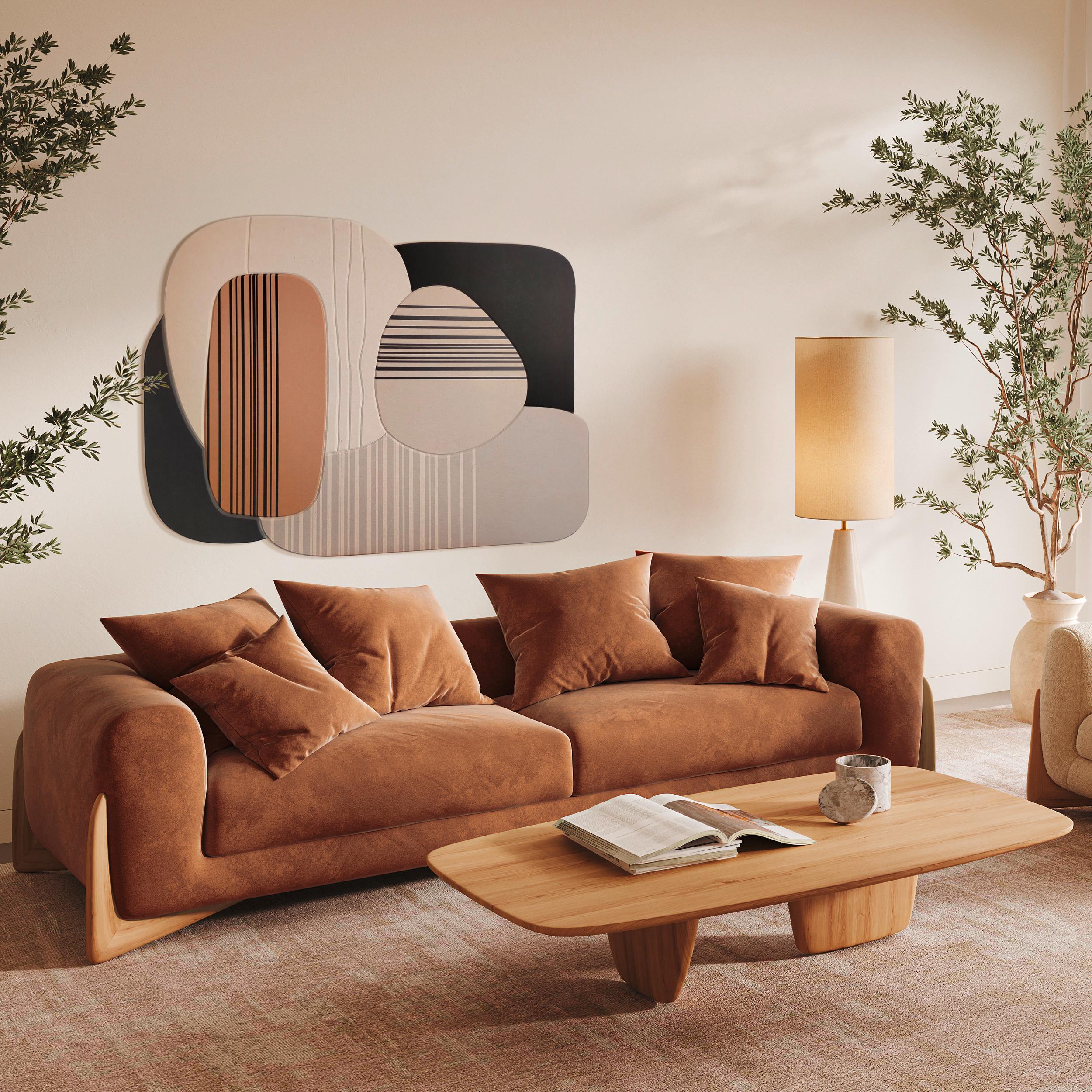 AKUSTIKPANEL MILLA - beige/brun, textil (120cm) - Mömax