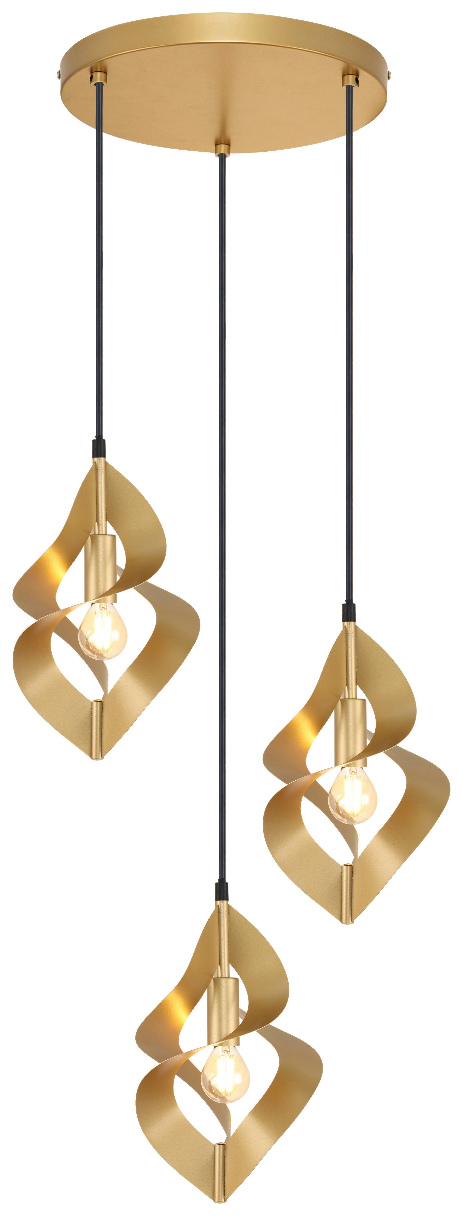 LAMPA WISZĄCA DORISA - kolor złoty, Design, metal (41/120cm) - Collet's Monde