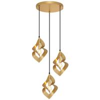 LAMPA WISZĄCA DORISA - kolor złoty, Design, metal (41/120cm) - Collet's Monde