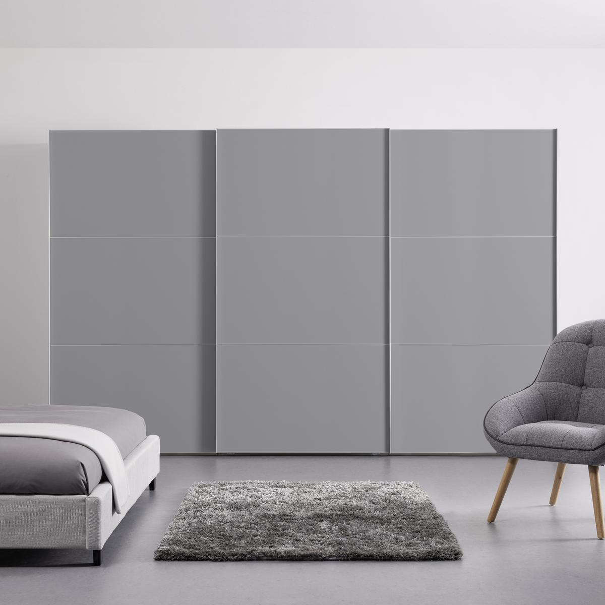 Ormar S Kliznim Vratima Includo - bijela/siva, Moderno, drvni materijal/metal (336/222/68cm) - Premium Living