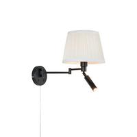 Wandleuchte Pivot Wall max. 60 Watt - Schwarz, Design, Metall (42,5/25/32cm) - Markslöjd
