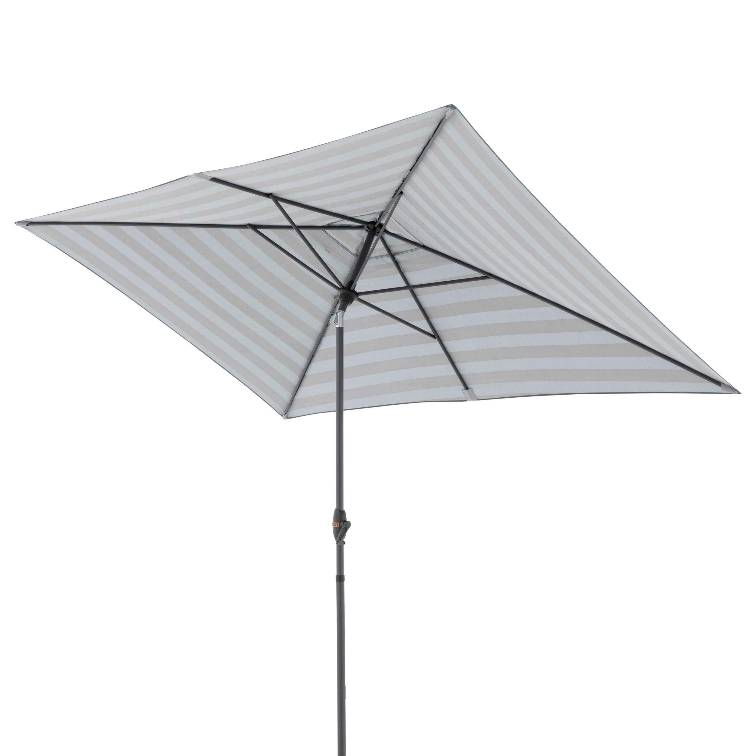Sonnenschirm Myzone Auto Tilt Anthrazit ca. 300x200cm - Anthrazit/Grau, Basics, Textil/Metall (300/200cm) - Doppler