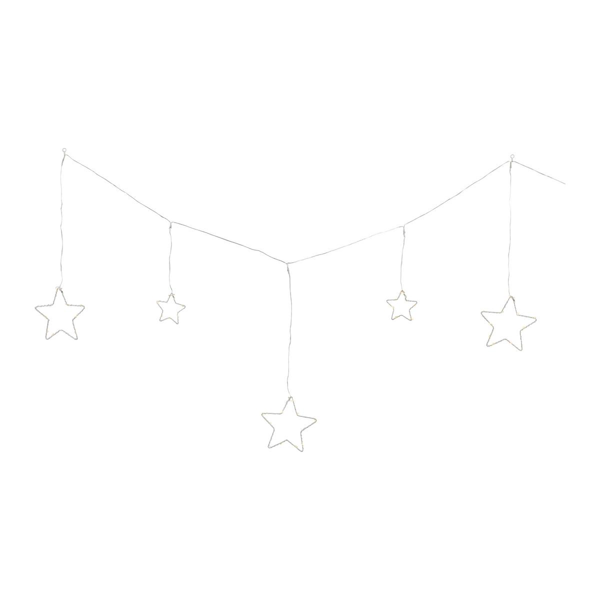 Lichterkette Shine Transparent ca. 120cm - Transparent, KONVENTIONELL, Metall (120cm) - Mömax