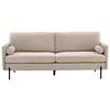 2-SITZER-SOFA ANTIBES - Beige/Schwarz, Design, Textil/Metall (209.5/86/87cm) - Livetastic