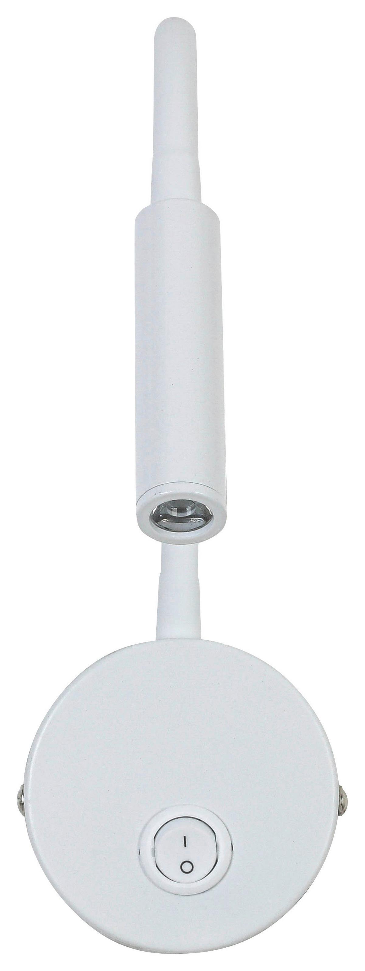 Led Svjetiljka Zidna Huoim - bijela, Konvencionalno, metal/plastika (3/8/46cm) - Mömax