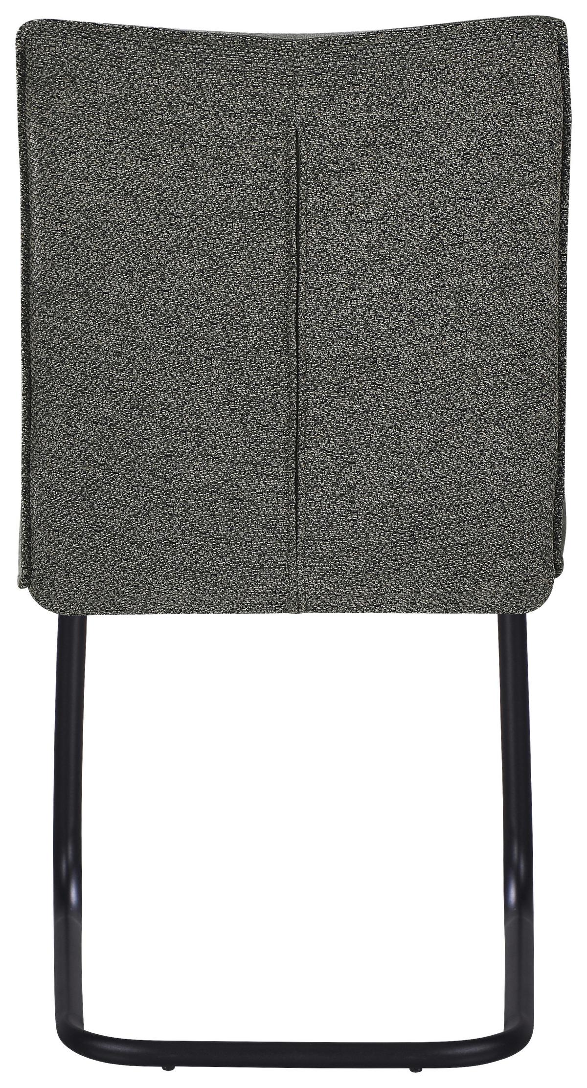 Stuhl Nova Grün - Schwarz/Grün, MODERN, Textil/Metall (47/90/61cm) - Premium Living