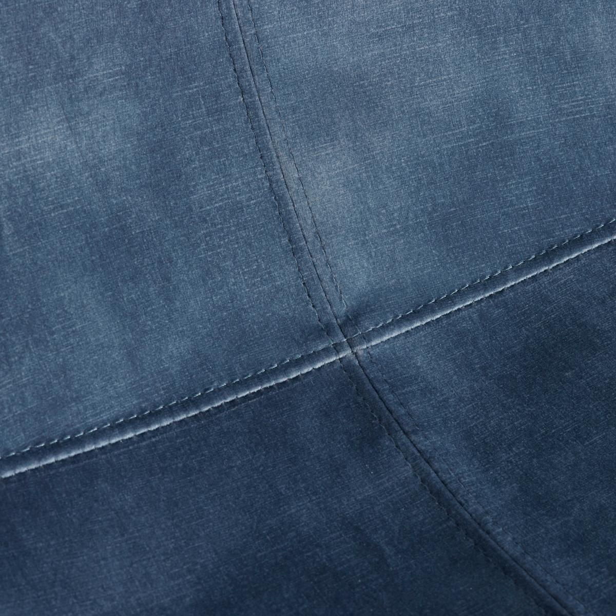Barhocker Nery Blau Samt Gepolstert - Blau/Schwarz, MODERN, Holz/Textil (48/103,2/57cm) - Bessagi Home