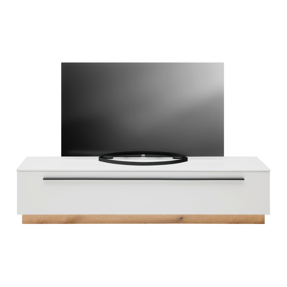 Tv-element Mateo, Bela - Moderno, umetna masa/leseni material (180/41/40cm) - Mömax