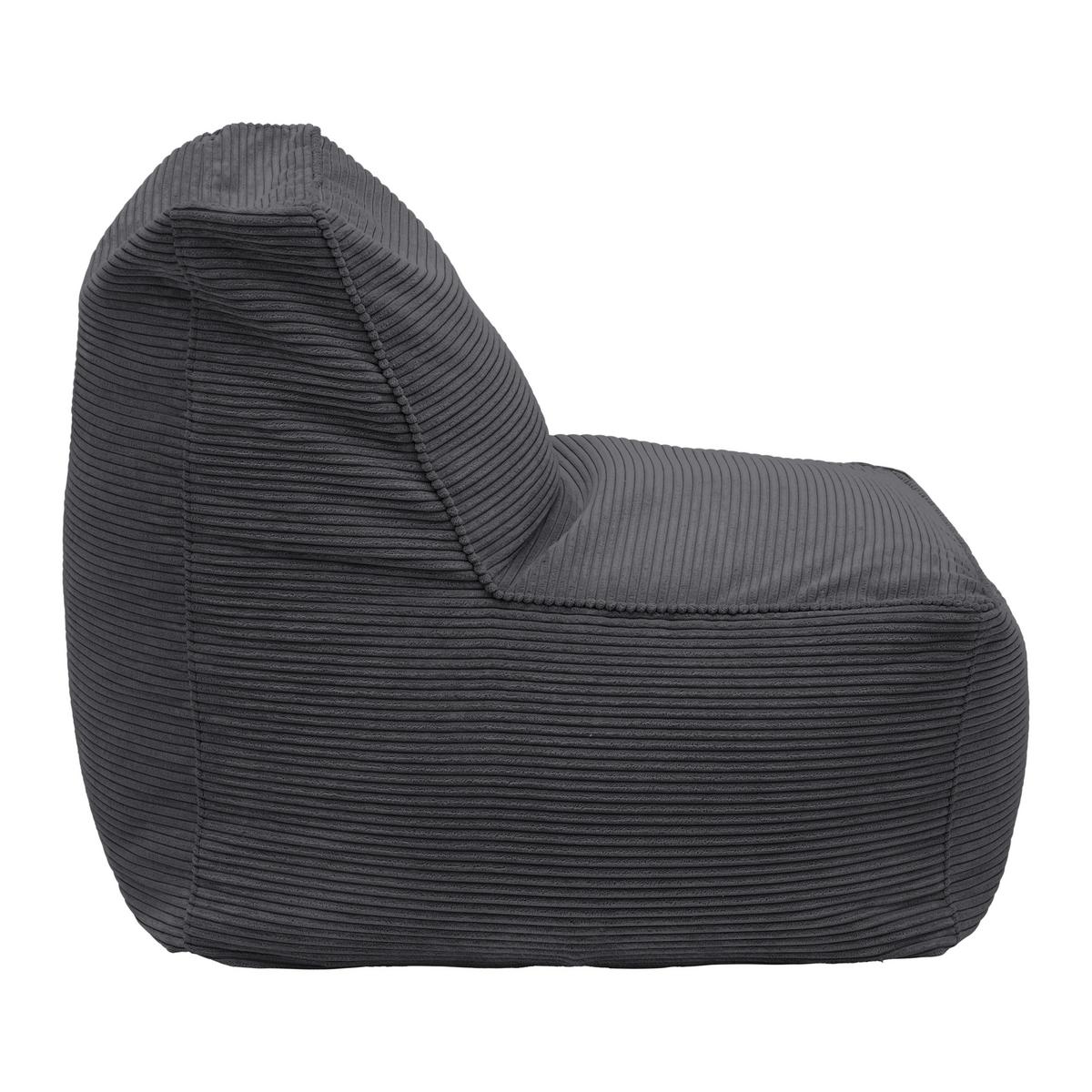 Sitzsack Caroline Anthrazit - Anthrazit, MODERN, Textil (75/84/88cm) - Mömax