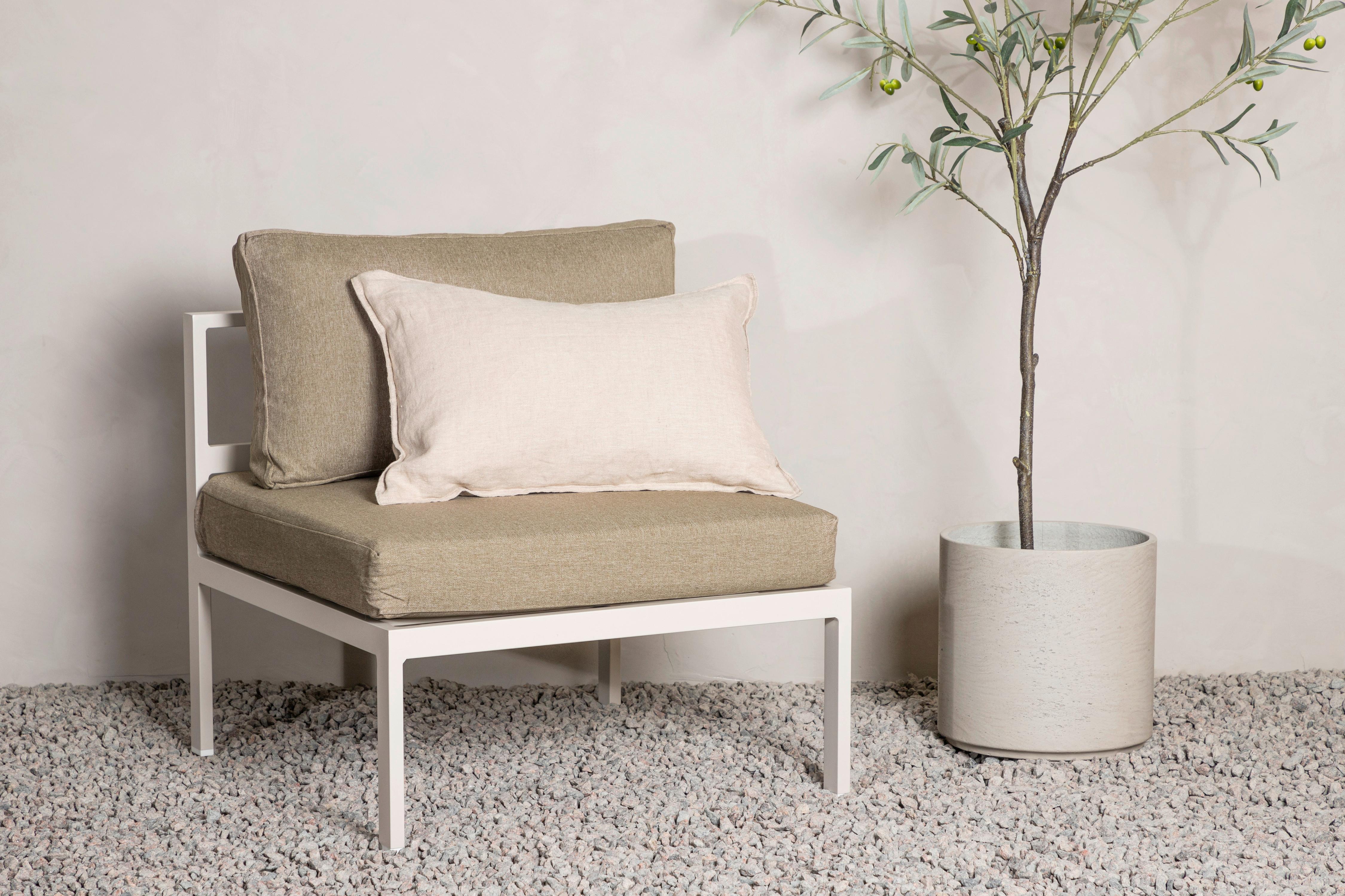 LOUNGESESSEL COPACABANA - Beige/Grau, KONVENTIONELL, Metall (70/65/74cm) - Gardenson