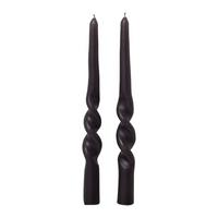 Stabkerze Carina Anthrazit, 2er Set - Anthrazit, Modern (2,5/23cm) - Modern Living