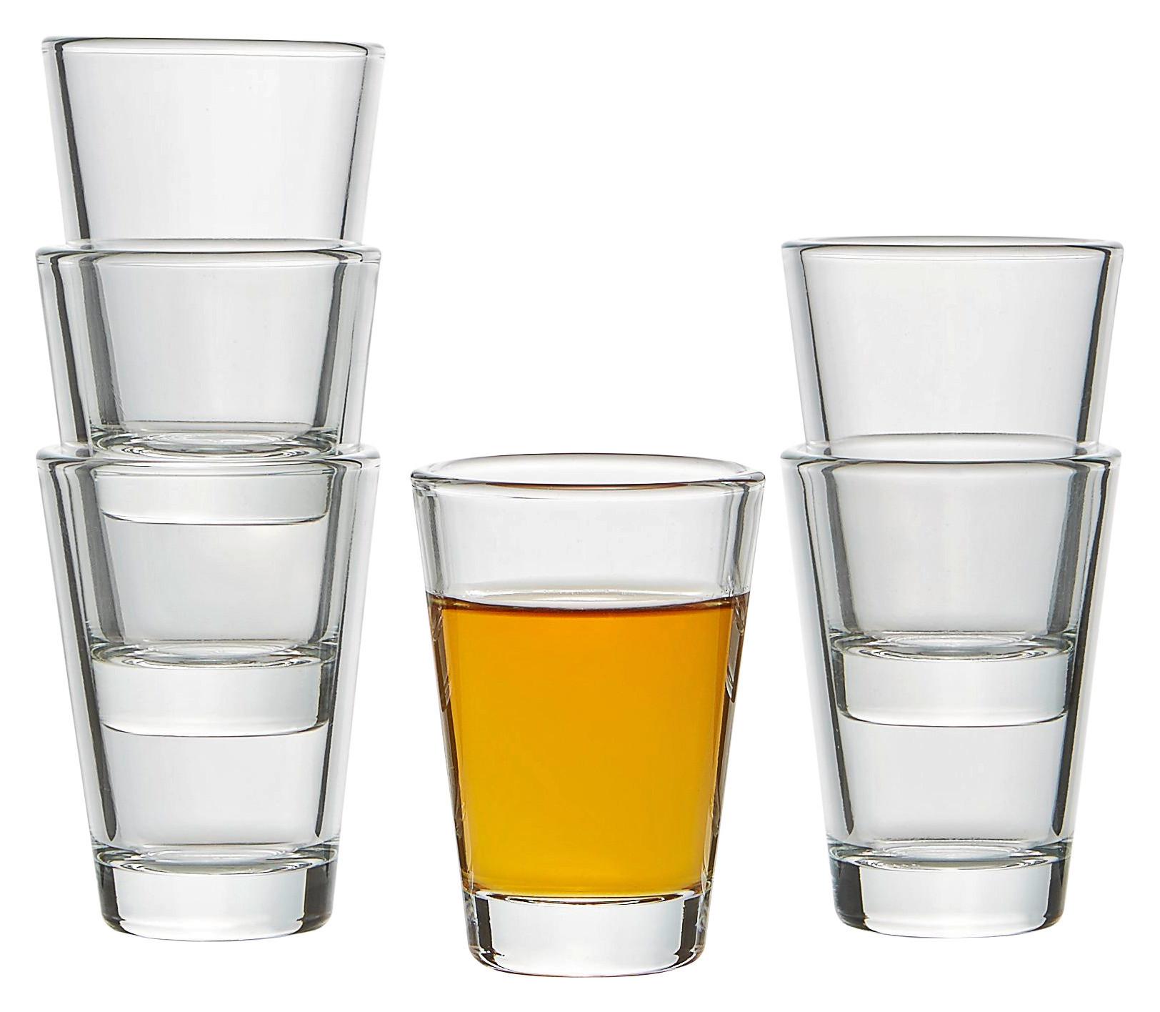 KOMPLET SZKŁA STOŁOWEGO 012663 - przejrzysty, Basics, szkło (15,3/7,4/10,4cm) - Leonardo