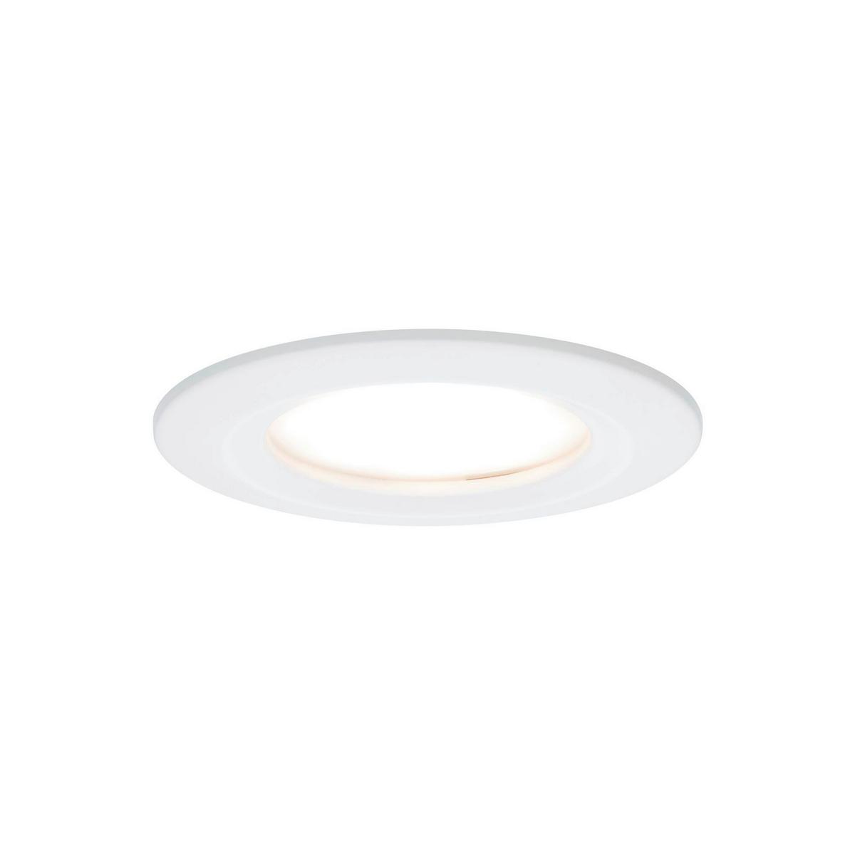 LED-Deckenleuchte Nova max. 3x 6,5 Watt, 3-teilig - Alufarben/Weiß, Basics, Metall (7.8cm) - Paulmann