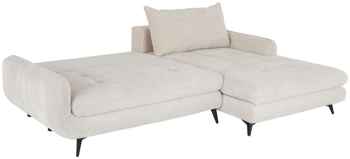 Canapea modulară WAVE - bej, Modern, lemn/metal (266/189cm) - Modern Living