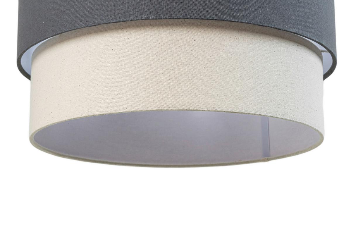 LAMPA WISZĄCA GINA - antracytowy/kolor naturalny, Design, tworzywo sztuczne/metal (45/120cm) - Novel