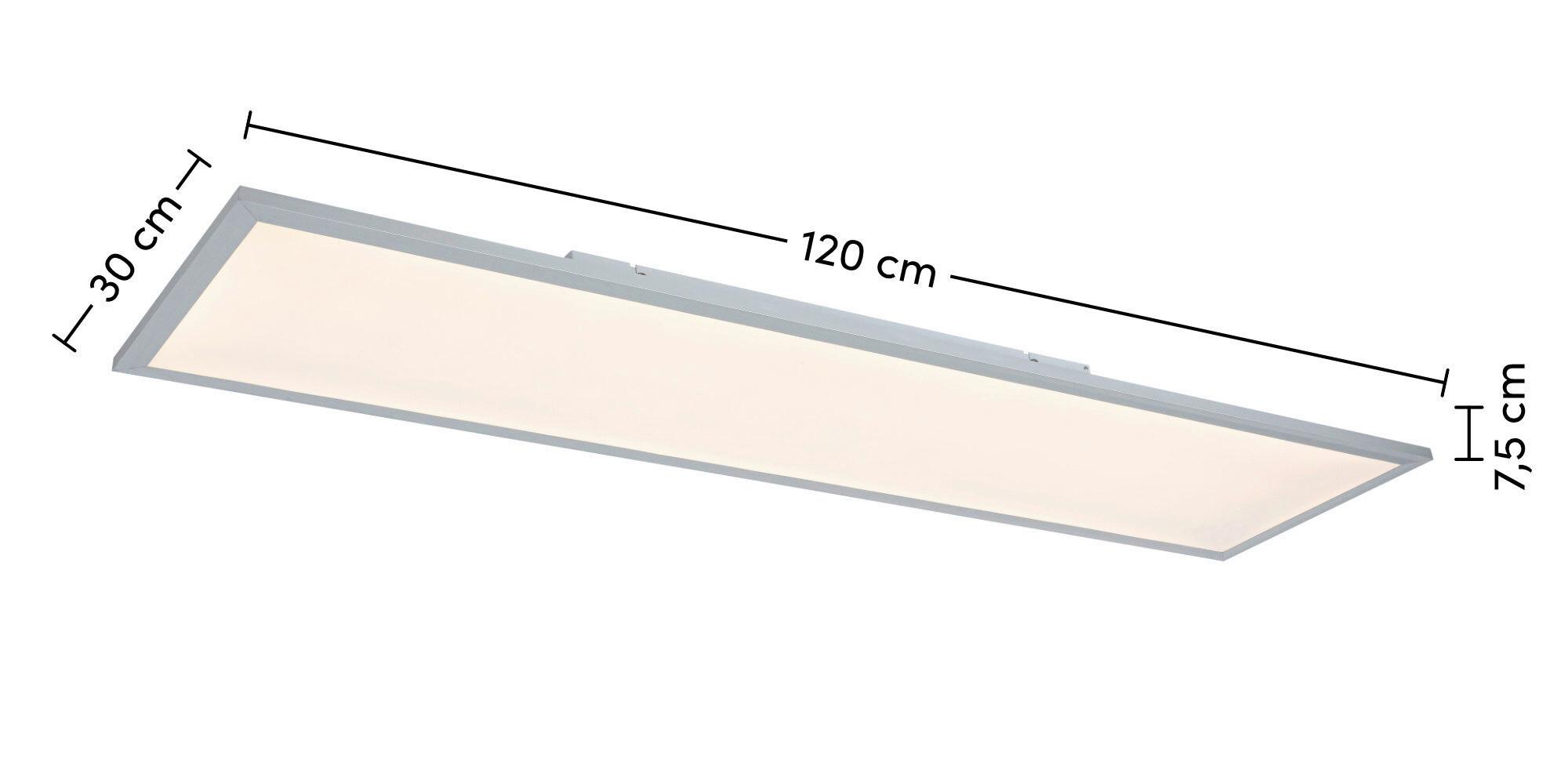 LED-TAKLAMPA CORNELIUS -AKT- - vit/silver, Modern, metall/plast (120/30/7,5cm) - Mömax