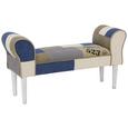 Garderobna Klop Leopold - siva/bela, Moderno, tekstil/les (103/52/31cm) - Mömax modern living