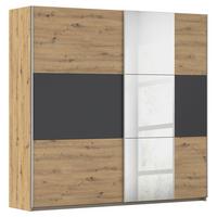 Ormar S Kliznim Vratima Foster - siva/hrast Artisan, Konvencionalno, drvni materijal/metal (218/210/59cm) - Modern Living