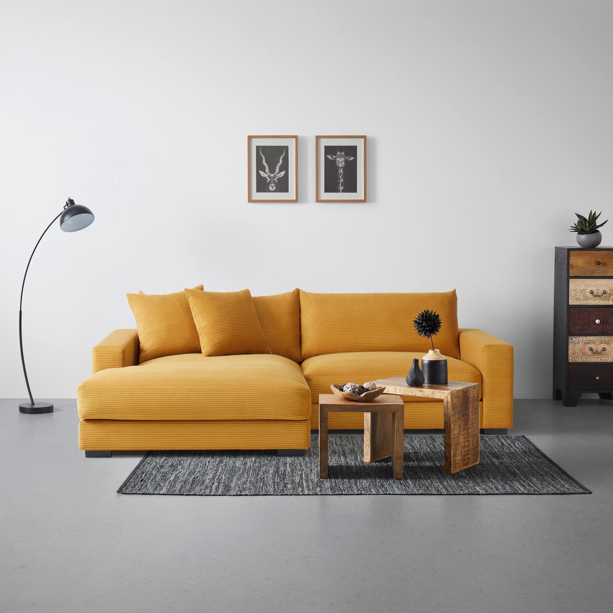 Kutna Garnitura Pedro - boje senfa, Moderno, tekstil (180/83/265cm) - Mömax