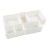 FÖRVARINGSLÅDOR SET INSIDE -EXT- - vit, Klassisk, textil/plast - Mömax