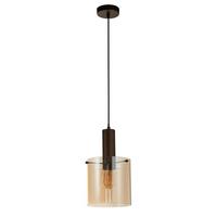 Függőlámpa 88910-1mo - borostyánszínű, Design, üveg/fém (20/35-120/20cm)