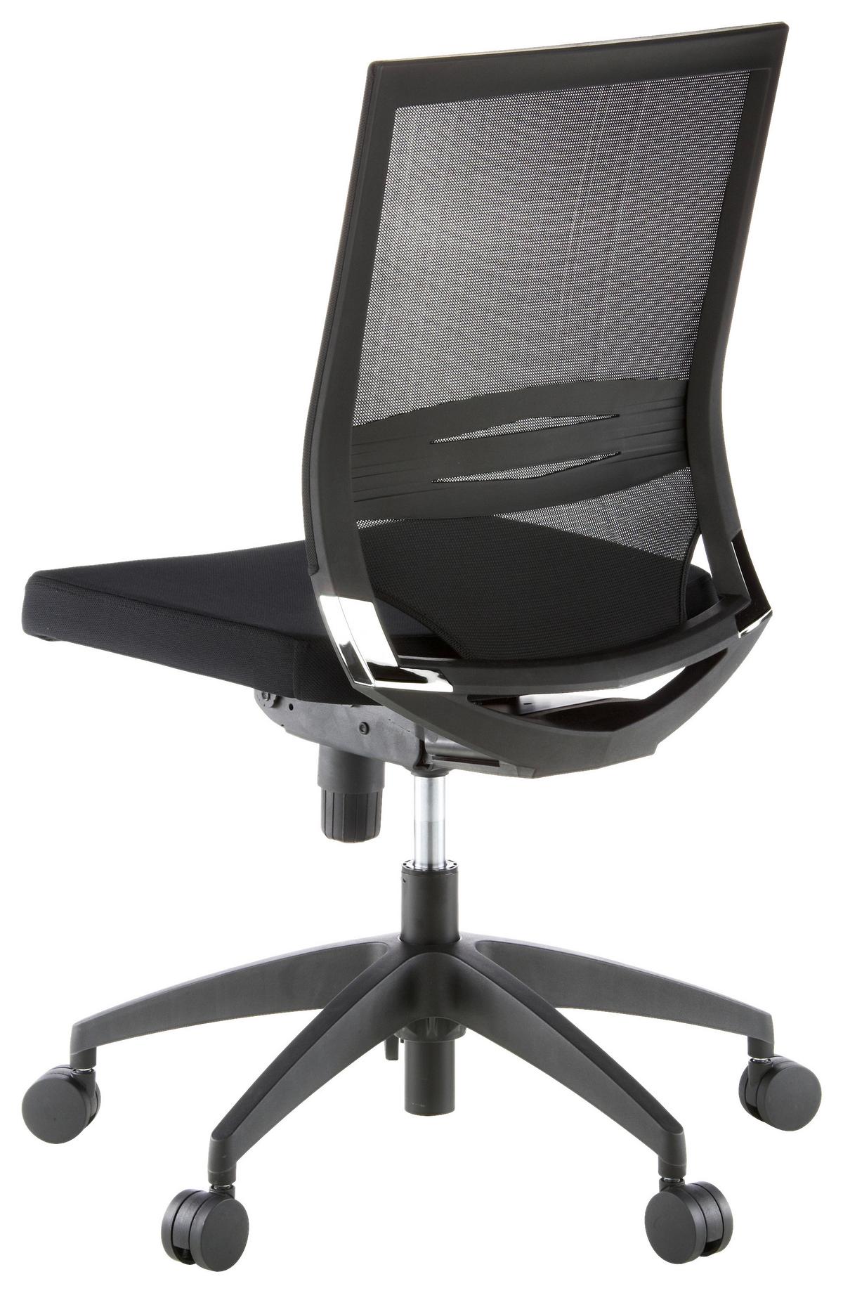 Pisarniški Stol Porto Eco, Črna - črna, Moderno, umetna masa/tekstil (49/108/44cm) - MID.YOU