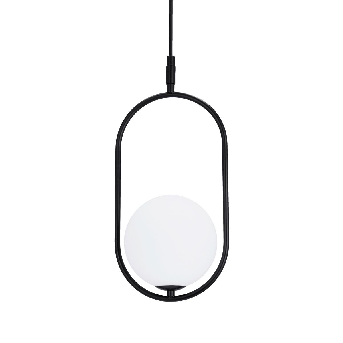 Viseća Svjetiljka Cordel - bijela/crna, Design, metal (18.5/15/120cm)