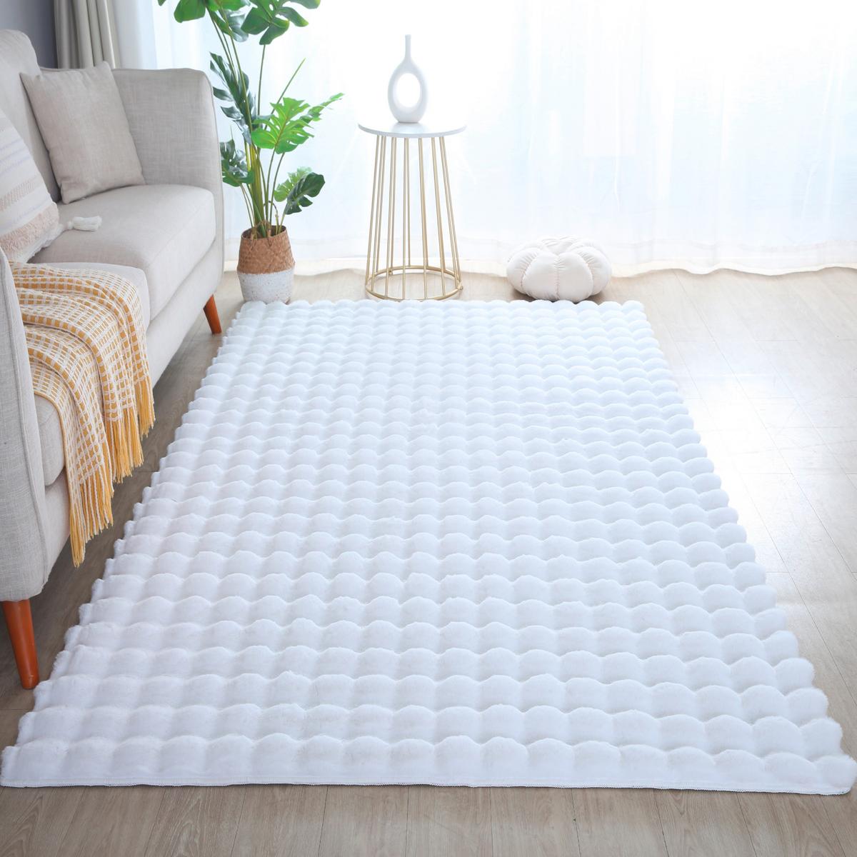 Preproga Z Visokim Florom Ambiance, Bela, 80x150cm - bela, Basics, tekstil (80/150cm) - Novel