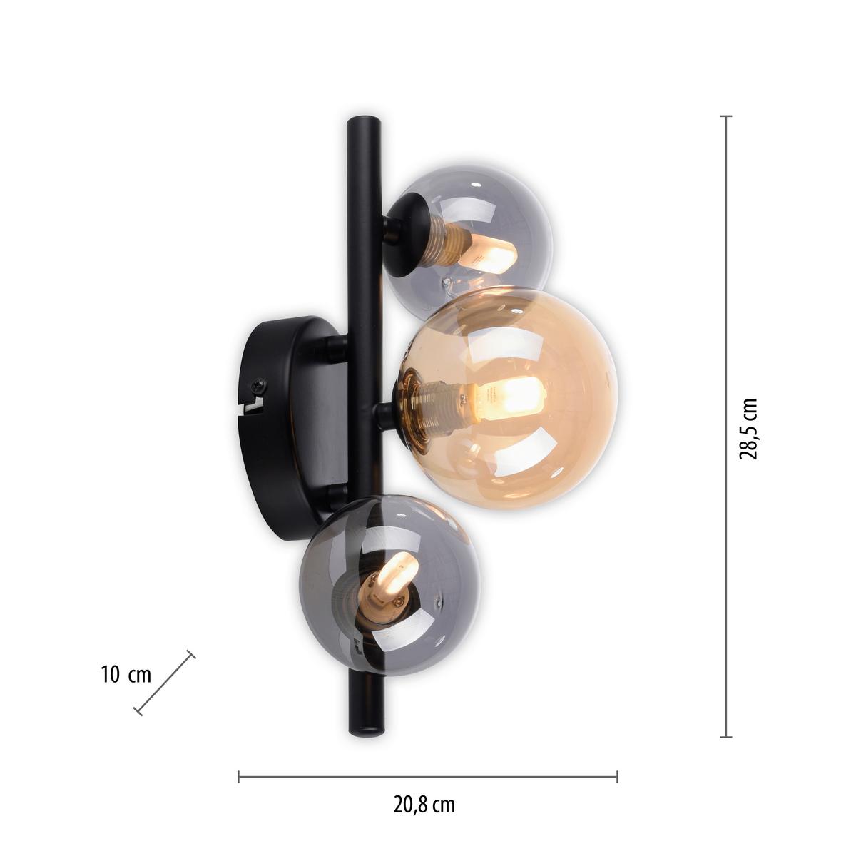 Wandleuchte Popsicle max. 3 Watt - Kunststoff/Metall (28,5/20/15cm)