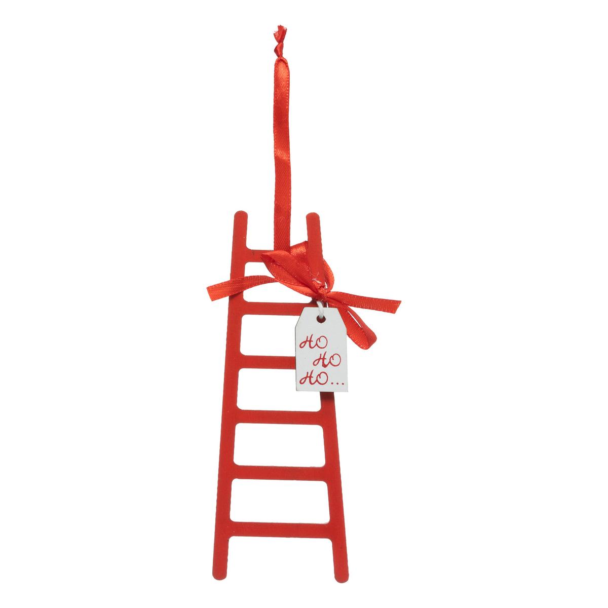 Scară decorativă cca. 15 cm HoHo - roșu, Modern, lemn (5/0,5/15cm)