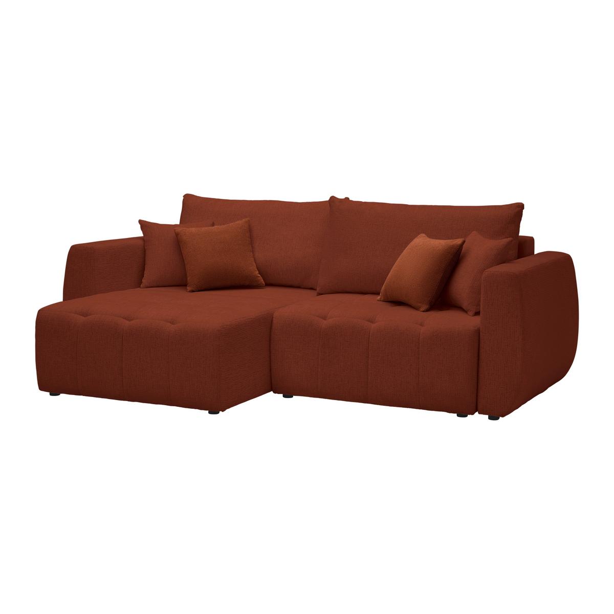 Schlafsofa Bologna Koralle - Koralle/Beige, Holz/Textil (245/74-90/104cm) - Mömax