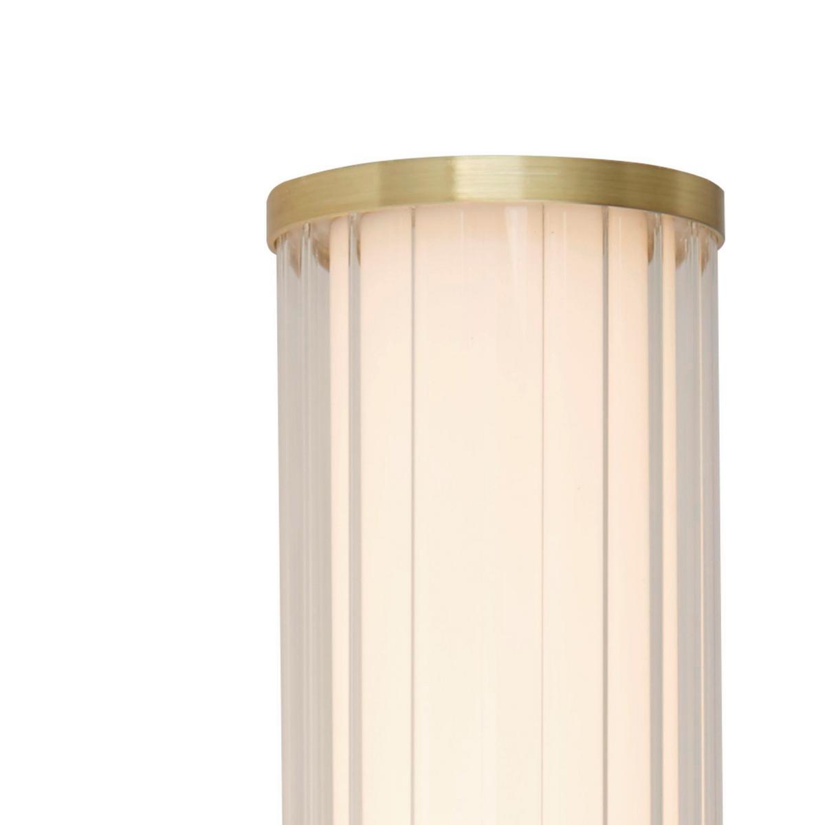 Fürdőszobai Falilámpa 63126-1go - aranyszínű/fehér, Design, üveg/fém (90/63cm)