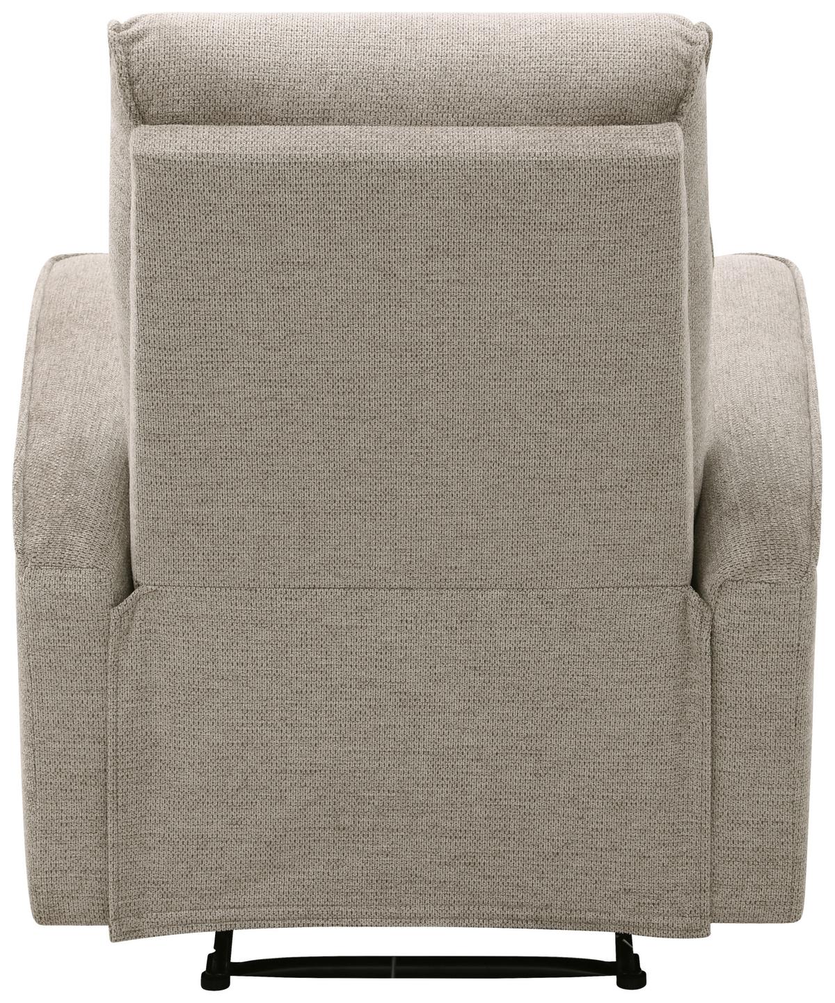 Tv Fotelj Leon, Svetlo Rjava, Relaks Funkcija - svetlo rjava/črna, Basics, kovina/umetna masa (80/102/96cm) - Ondega