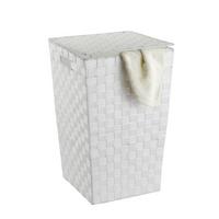 POJEMNIK NA PRANIE ADRINA SQUARE - biały, Basics, tworzywo sztuczne (33/53/33cm) - Wenko