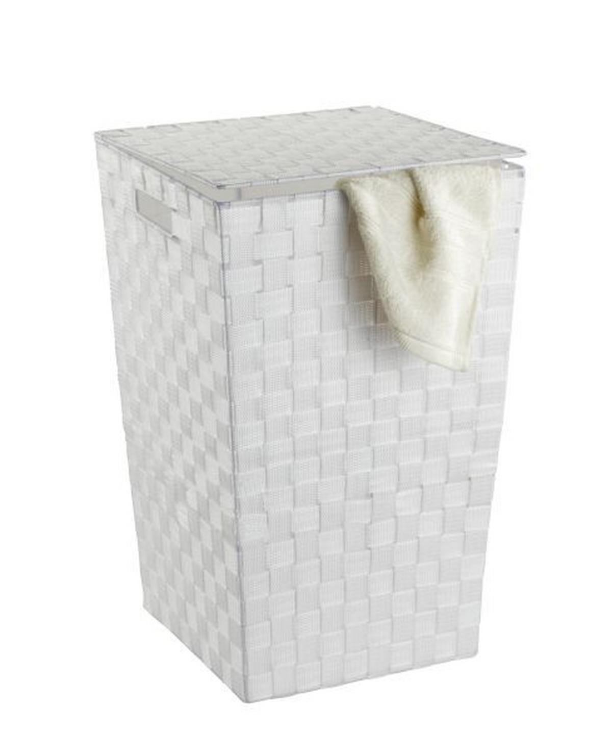 POJEMNIK NA PRANIE ADRINA SQUARE - biały, Basics, tworzywo sztuczne (33/53/33cm) - Wenko