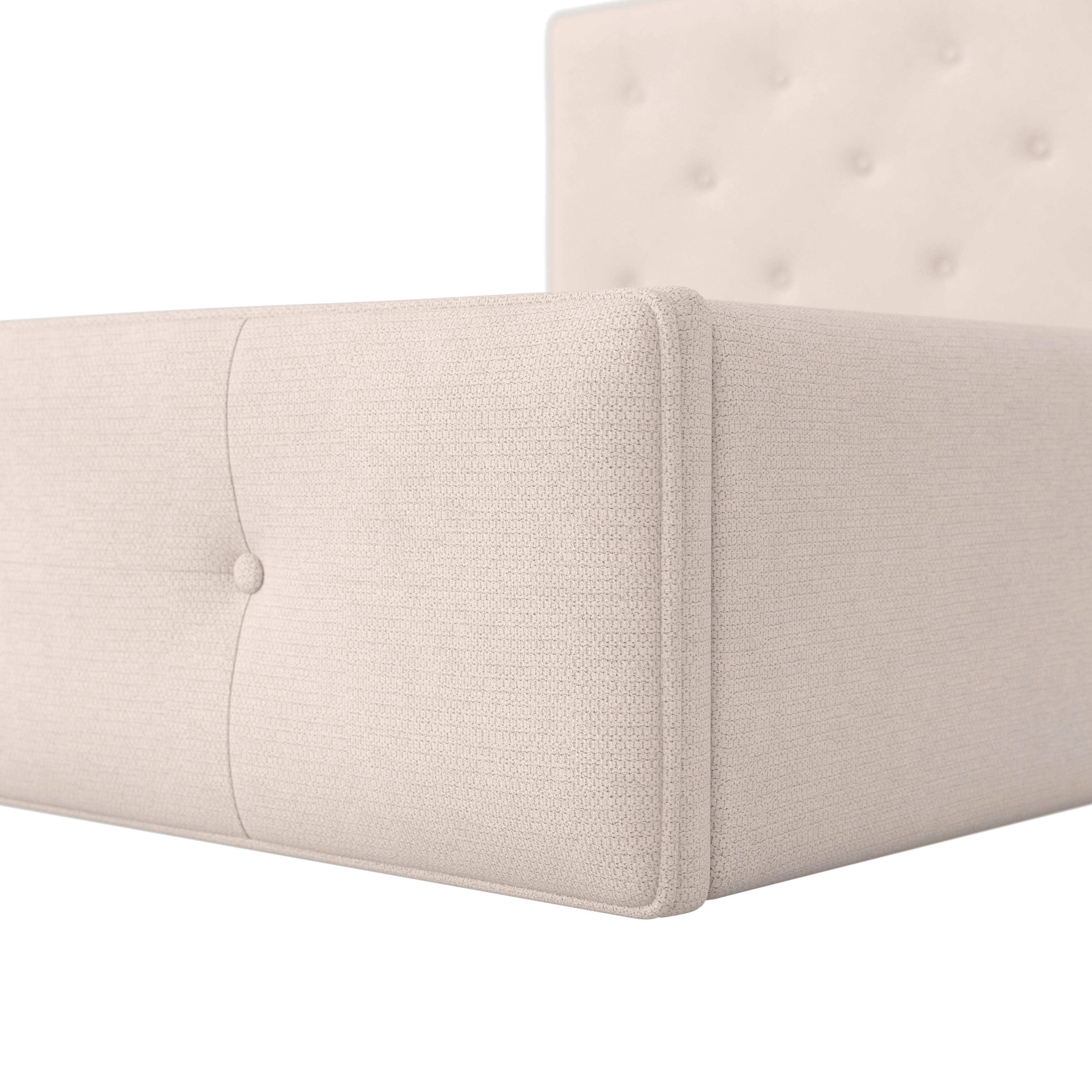 STOPPAD SÄNG JULIE - svart/naturfärgad, Modern, metall/trämaterial (180/200cm) - Bessagi Home