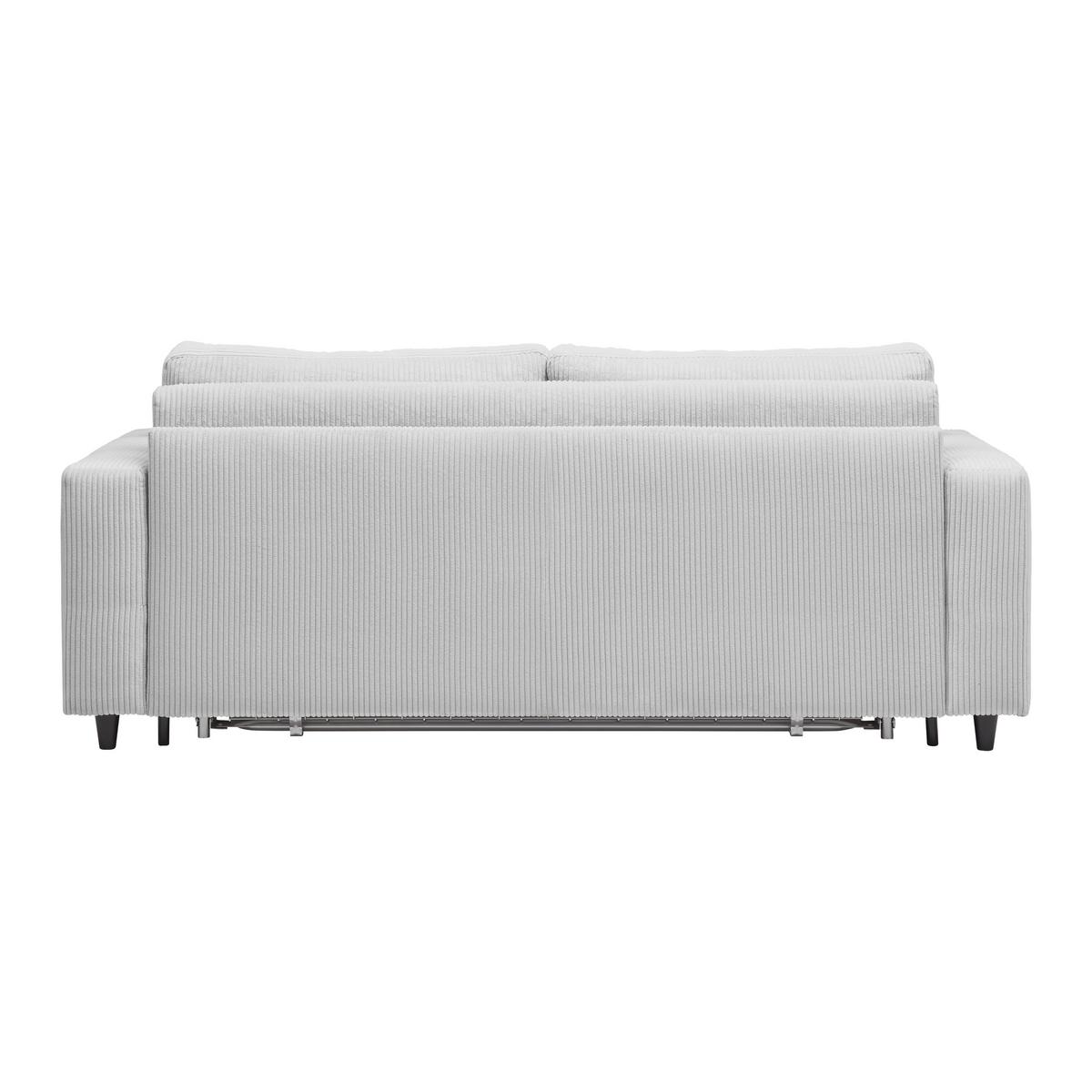 Schlafsofa Agneta Hellgrau - Hellgrau/Schwarz, MODERN, Holz/Textil (200/83/97cm) - Premium Living