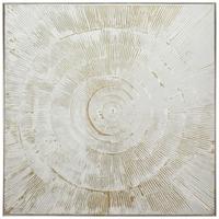 Slika Sa Ramom 80x80cm Priya - bela/zlatna, Romantično / Seoski, tekstil/pločasti materijal (80/3,5/80cm) - Mömax